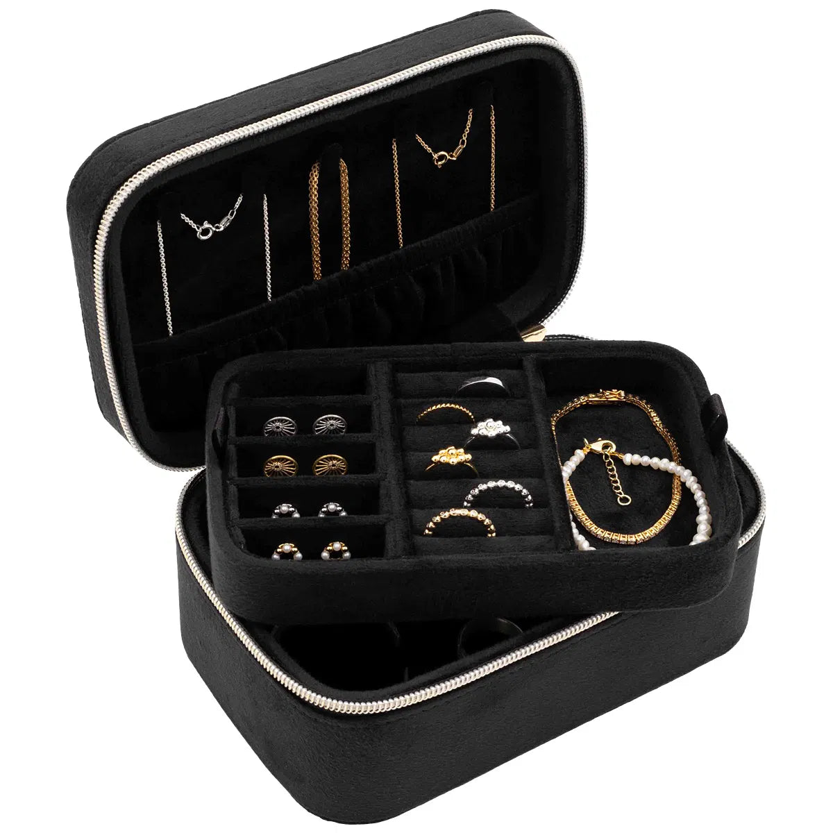 Skartgripaskrín - Ferða - Svart