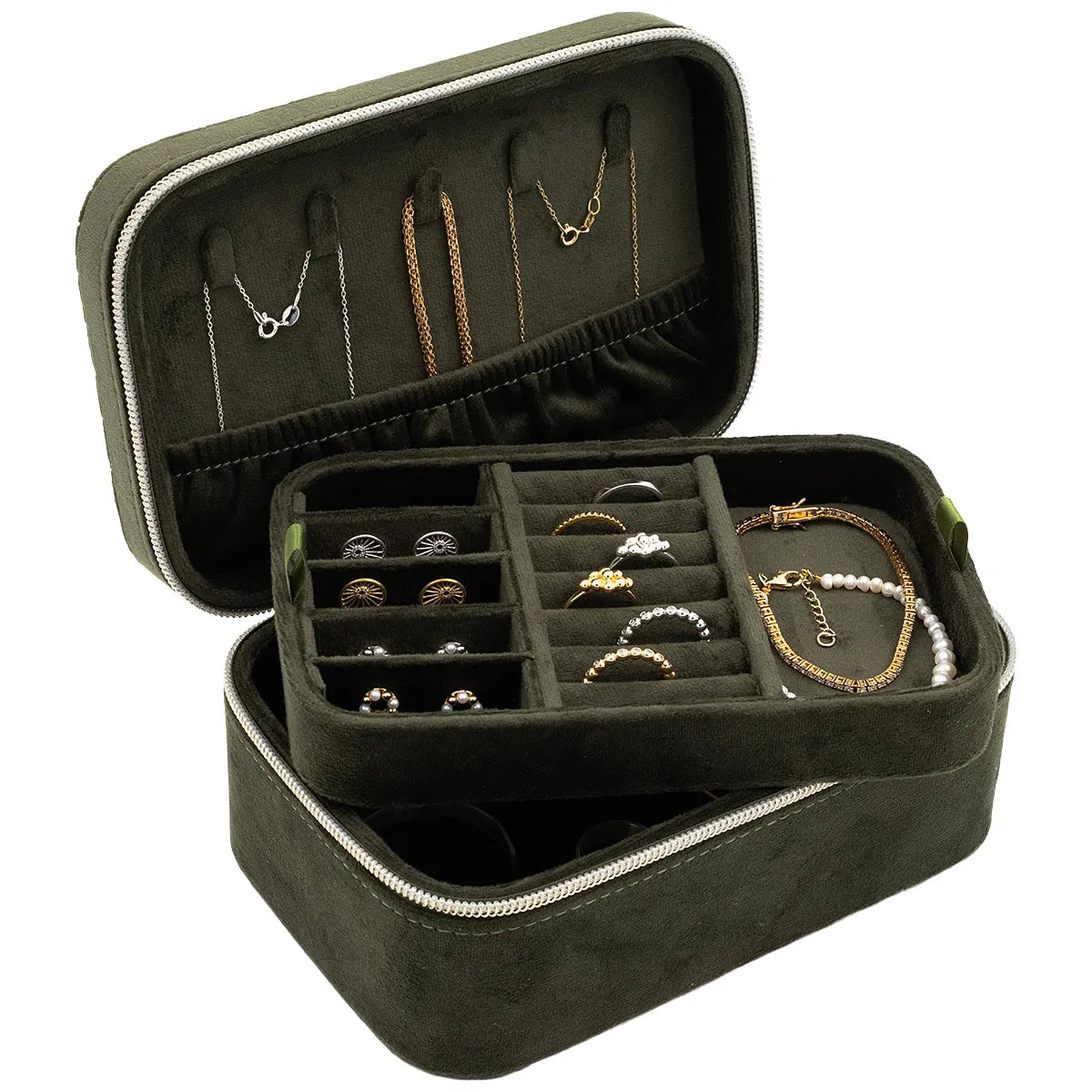 Skartgripaskrín - Ferða - Grænt