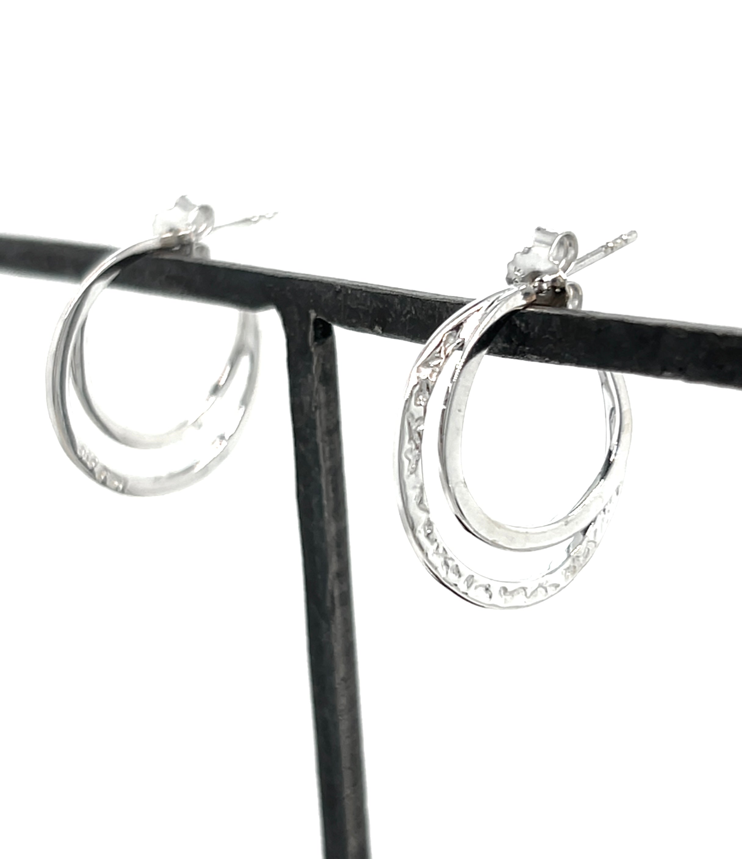 Eyrnalokkar - silfur