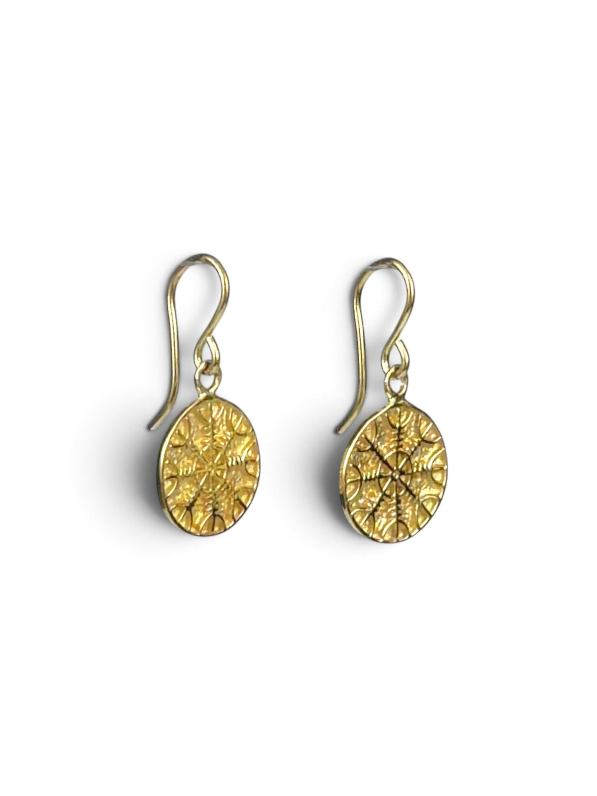 Earrings - Helm of awe - goldplated