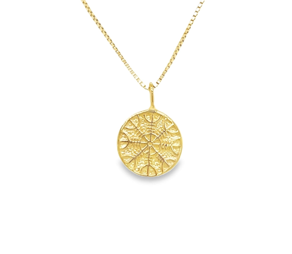 Necklace - Helm of Awe - gold plated