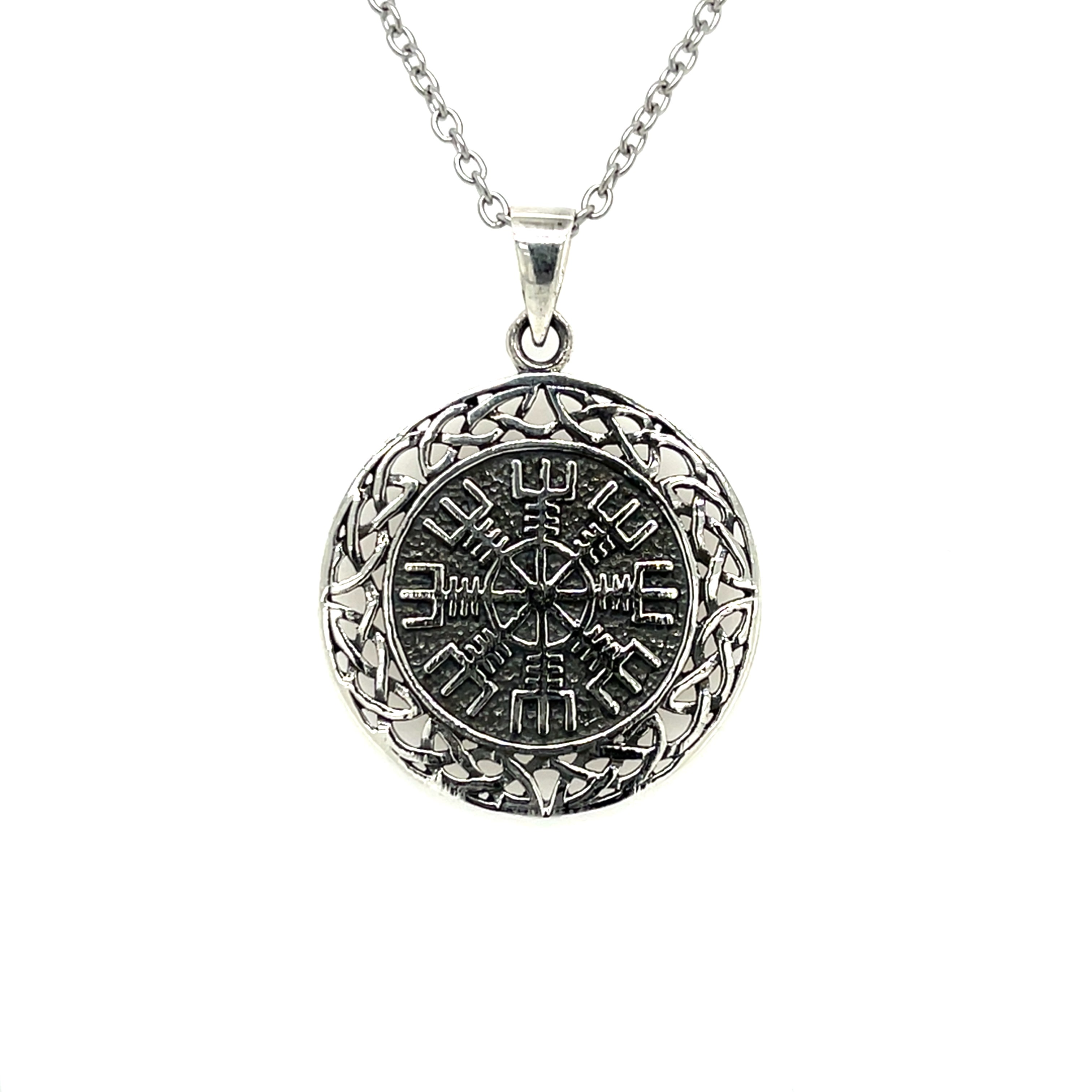 Necklace - Helm of Awe - silver