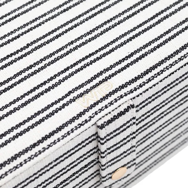 Skartgripaskrín - stórt - Svart og hvítt