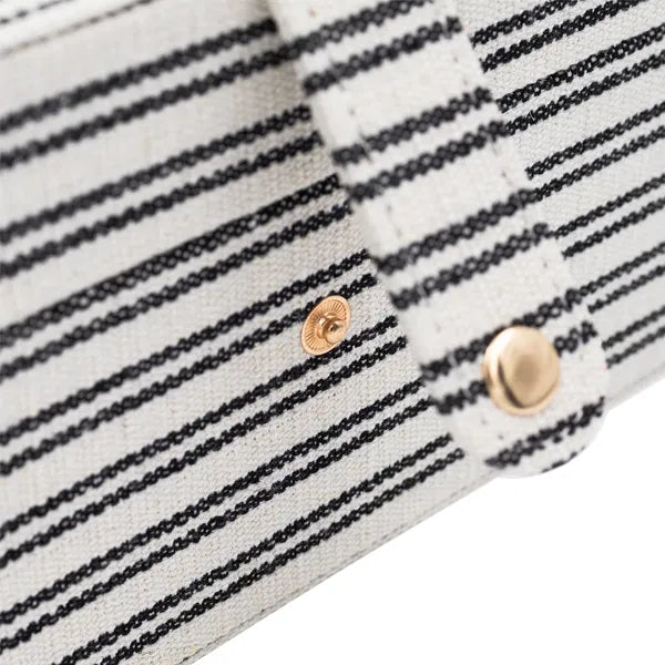 Skartgripaskrín - stórt - Svart og hvítt