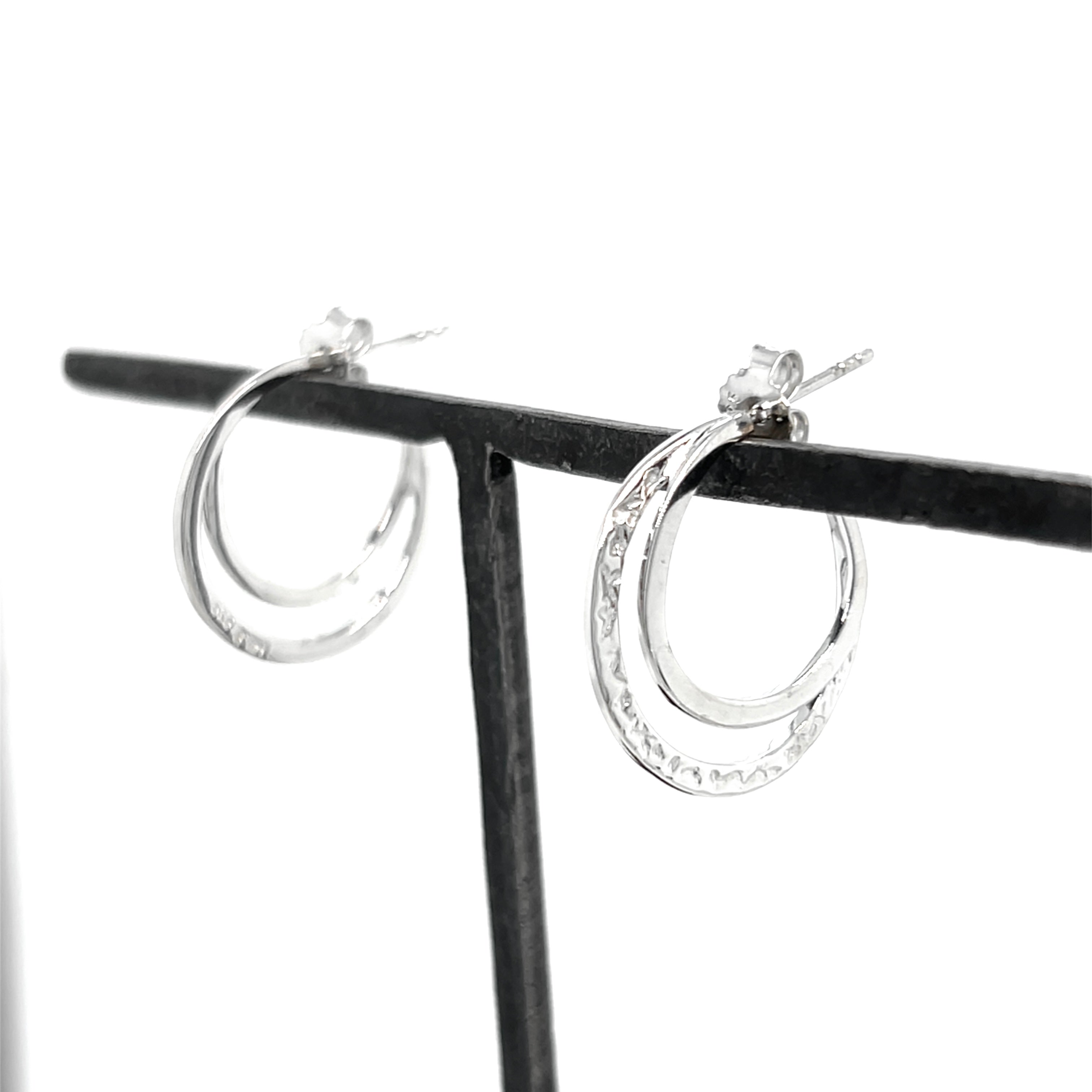 Eyrnalokkar - silfur